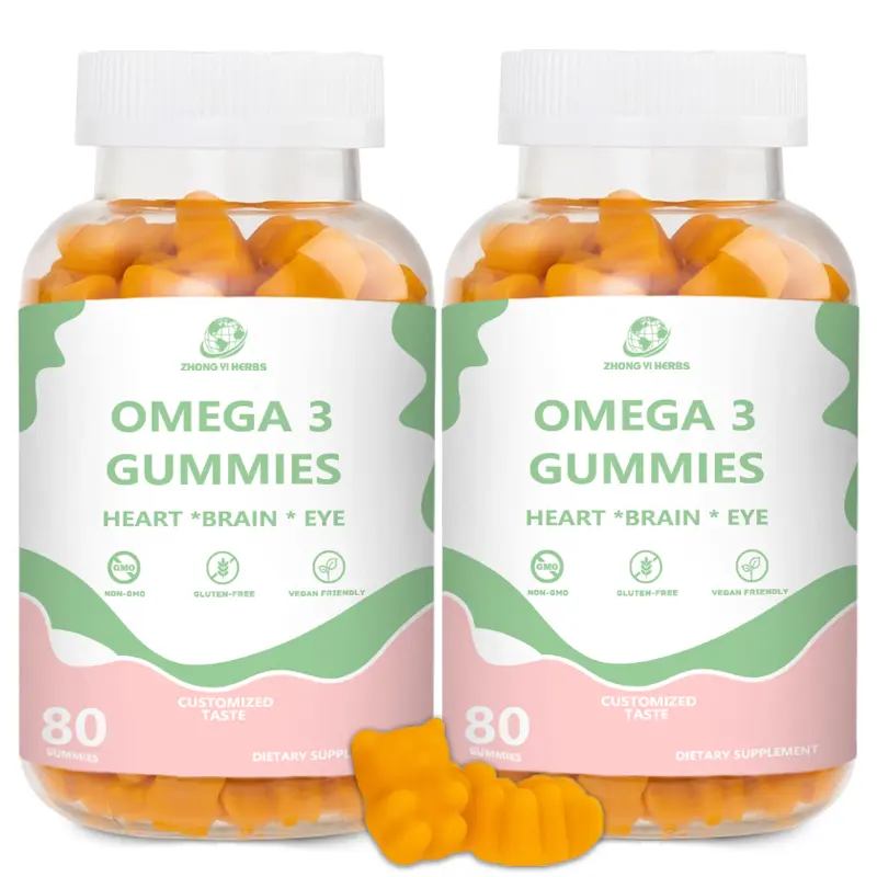 Customized Private Label Omega 3 DHA Fish Oil Gummies Omega 3 Gummies