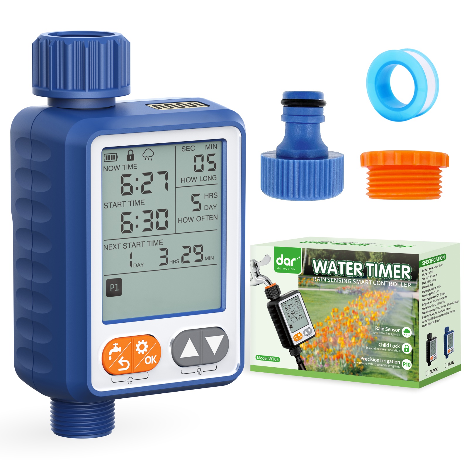 Blue timer