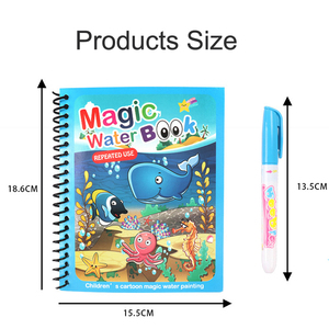 หนังสือระบายสีมายากลหนังสือระบายสีน้ำสำหรับเด็กวัยหัดเดินหลายรูปแบบวัสดุเป็นมิตรกับสิ่งแวดล้อม - Product Image 4