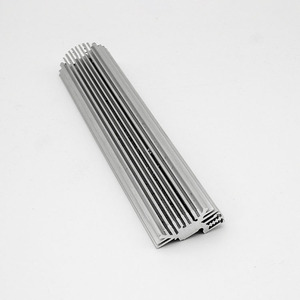 Kustom 6063 t5 batang aluminium ekstrusi Skiving Heatsink untuk LED tumbuh cahaya lampu jalan - Product Image 3