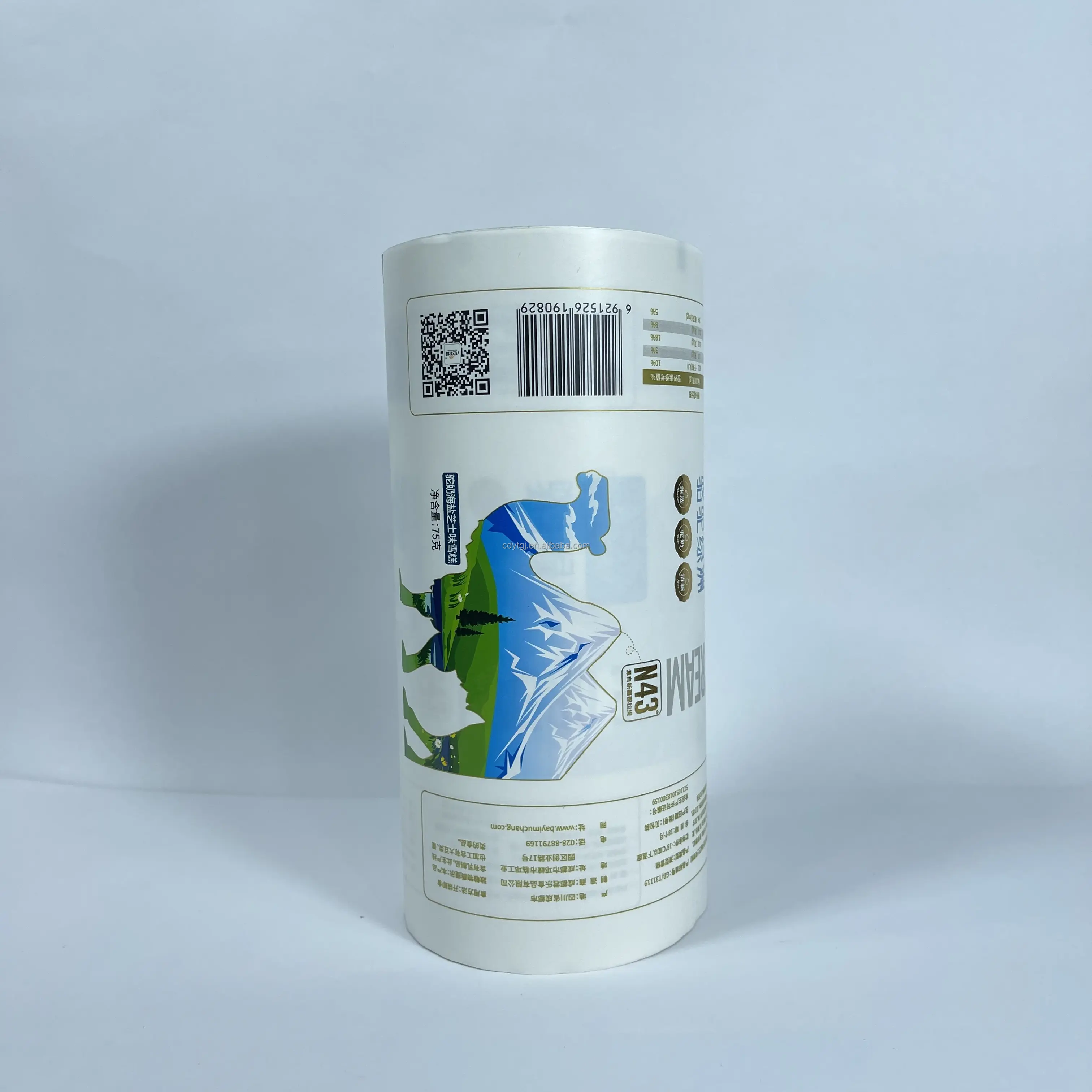 Personalizzato stampato compostabile biodegradabile composito PLA laminato bustina di gelato imballaggio rotolo di carta Kraft Stock Film