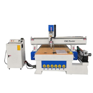 Enrutador CNC de madera, máquina de grabado 1325, enrutador cnc de 4 ejes con rotativo - Product Image 1