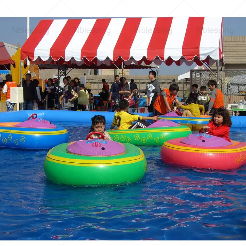 قارب مصد للأطفال قابل للنفخ عالي الجودة قارب كهربائي أزرق بمجداف للموز والماء قارب كهربائي للأطفال