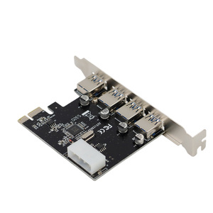 4พอร์ต USB 3.0 PCIe การ์ดขยายตัว PCI Express PCIe อะแดปเตอร์ฮับ USB 4-พอร์ตตัวควบคุม USB3.0ความเร็วสูง - Product Image 3
