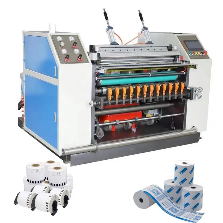 fully automatic cash register kraft manufactures reel jumbo thermal roll paper slitting machine
