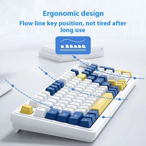 Sanju Kb18 <strong>Wireless</strong> for Bluetooth Three-Mode Luminous Mechanical Gaming <strong>Keyboard</strong> Color Matching Knob Cross-Border <strong>Function</strong> for - Product Image 4