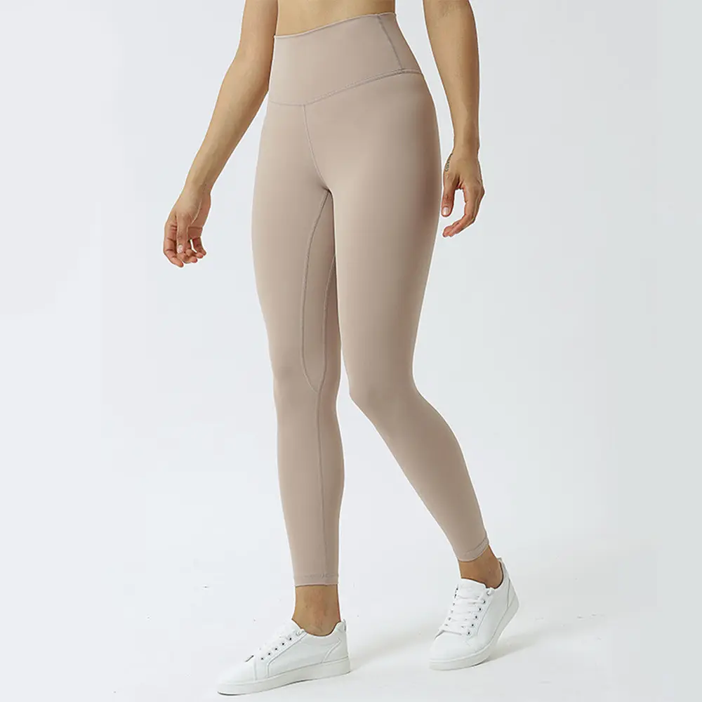 2024 yeni ürün 80% naylon 20% Spandex açık egzersiz tayt özel Logo kadın Fitness spor Yoga tayt
