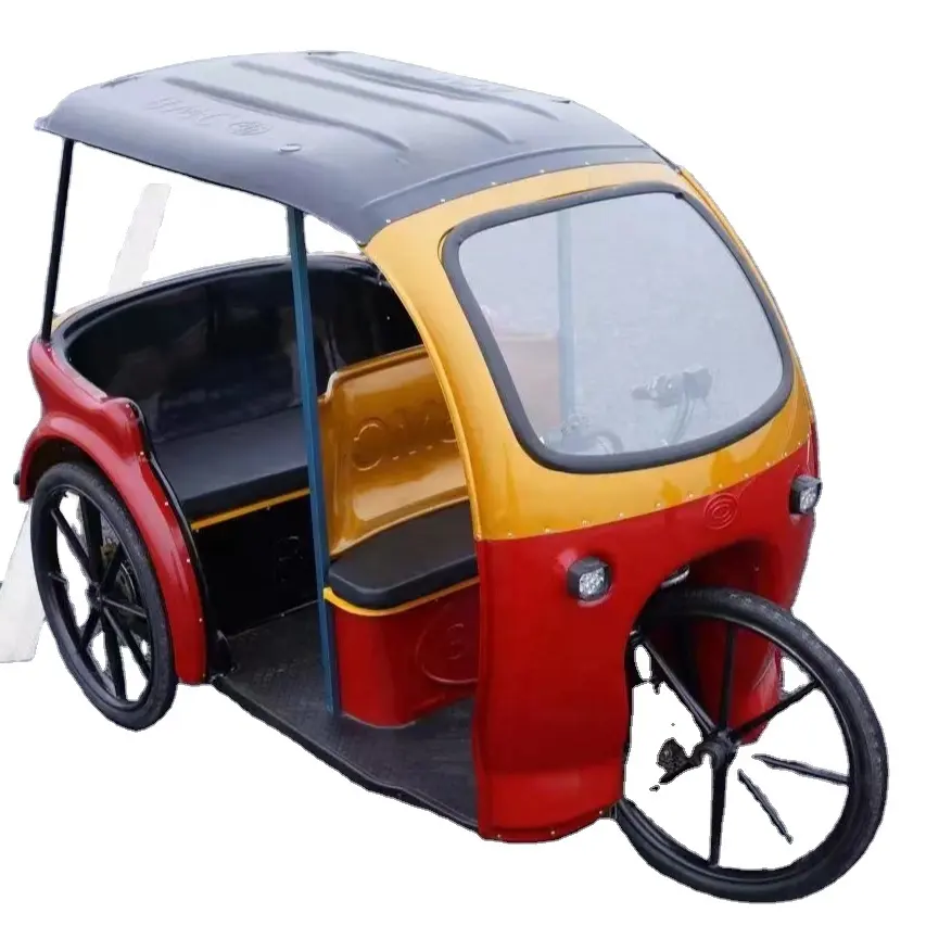 새로운 디자인의 4 인석 TUKTUK 전기 인력거 세발자전거 판매