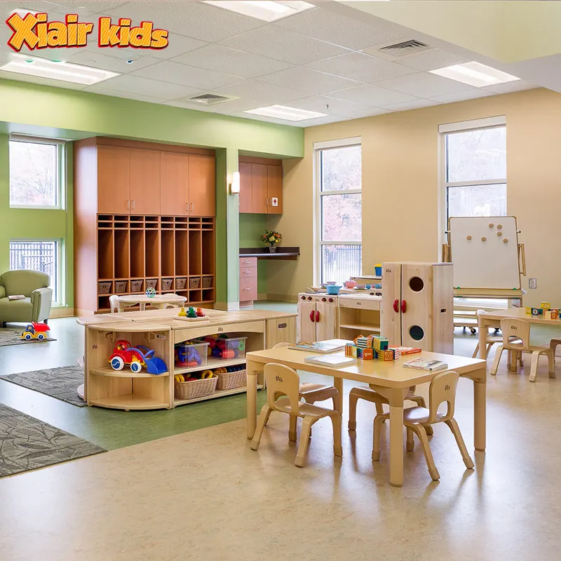 Xiair – lits bébé empilables, Table et chaises pour la garderie, tapis de sieste, ensembles de meubles pour enfants