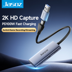 USB3.0 High-Speed Video Capture Card for HDMI <strong>USB</strong> <strong>USB</strong>-C <strong>Input</strong> 4K/30Hz <strong>Output</strong> PD100W Power Supply Boxed <strong>Audio</strong> Video Accessories