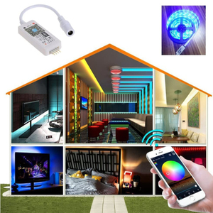 Светодиодный Wi-Fi контроллер RGB светодиодная осветительная полоса Голосовое управление от Alexa Google Home Wifi беспроводной смарт-контроллер - Product Image 2