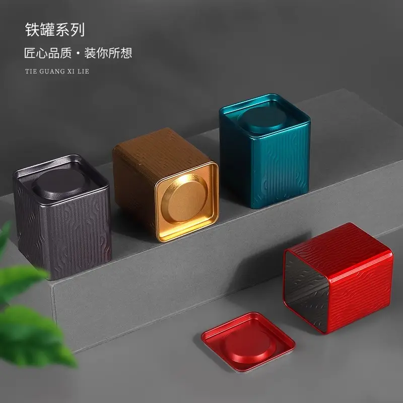 Customized Mini Square Candy Tin Can Cheap Tea Tins Candles Packaging Box