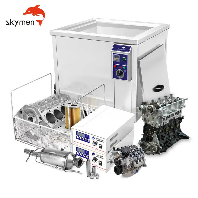 Guangdong Skymen JP-480ST 2400W 175L Bensin, Mesin, Suku Cadang Mesin Tangki Pembersih Ultrasonik untuk Menghilangkan Minyak Tugas Berat