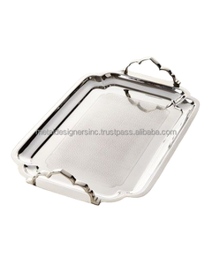 花式设计装饰最佳品质金属新设计风格咖啡茶和早餐托盘 - Product Image 4
