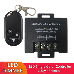 1CH LED <strong>Lamp</strong> <strong>Dimmer</strong> DC12-24V 30A 720W High Power Lighting Single Color Controller CR RoHS <strong>with</strong> 433Mhz Wireless RF Remote Control - Product Image 2