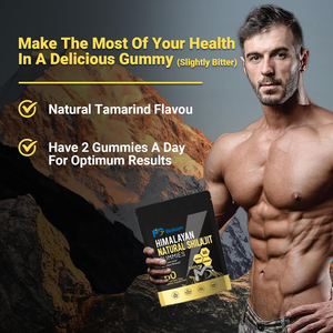 OEM чистый Гималайский шиладжит Gummies Ashwagandha Fulvic кислотная добавка без добавления сахара 60 штук дропшиппинг для взрослых мужчин - Product Image 6