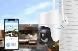 Tuya 8CH 3MP sistema de seguridad WiFi inalámbrico al aire libre IP CCTV Cámara Kit con Color visión nocturna AI detección inalámbrica Nvr Kit - Product Image 2