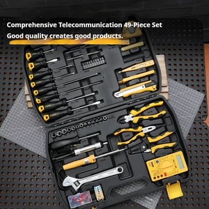 Kit di riparazione completo di telecomunicazione Set di strumenti di manutenzione di rete professionale con strumento di crimpatura professionale - Product Image 3