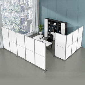 XTPW-002 fabbrica Custom moderno pieghevole schermo divisorio mobile divisorio divisorio per tavolo da ufficio divisorio parete ufficio partizioni - Product Image 5