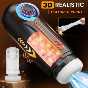 3d Realistische <span class=keywords><strong>Vagina</strong></span> Pussy Stroker Vibrator Stuwkracht Zuigen Automatische Mannelijke Masturbator Apparaten Voor Penisstimulatie - Product Image 4