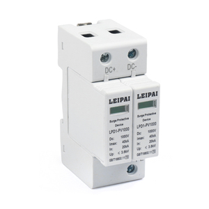 อุปกรณ์ป้องกันไฟกระชาก1000V/800V/500V จากแสงอาทิตย์ DC SPD อุปกรณ์ป้องกันไฟกระชากชนิด T2ยอดนิยมพร้อมไฟแสดงสถานะ LED และ40KA IMAX - Product Image 2