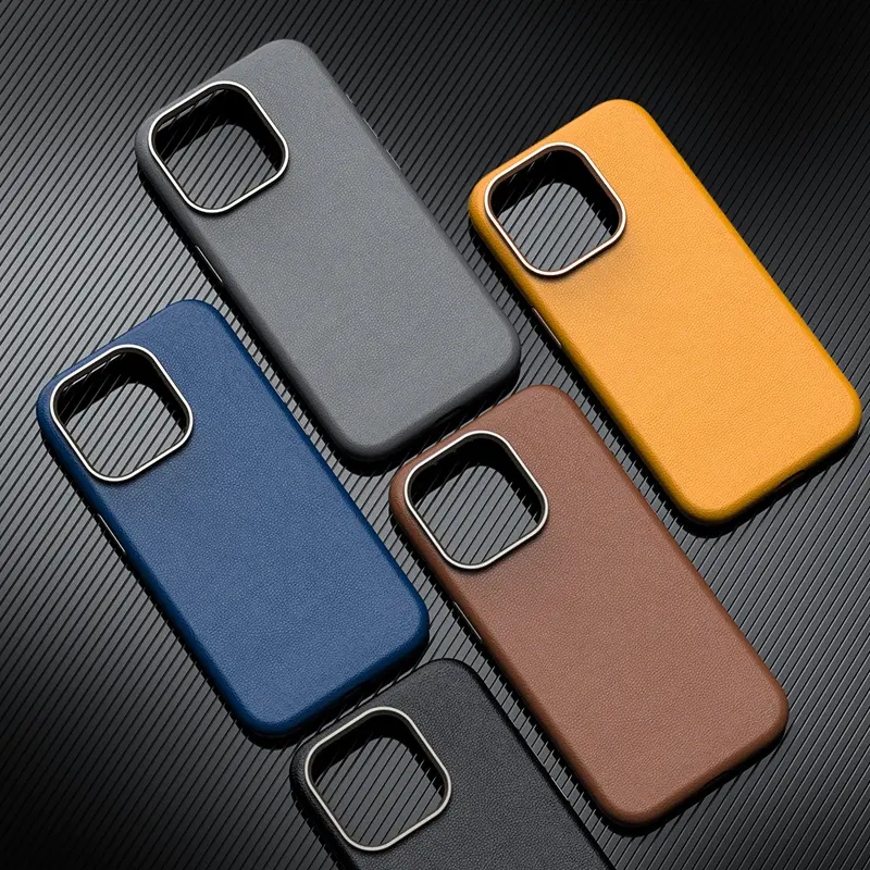Роскошный премиум Веганский кожаный деловой элегантный тонкий чехол для телефона для iPhone 12 13 14 Pro max15 ultra