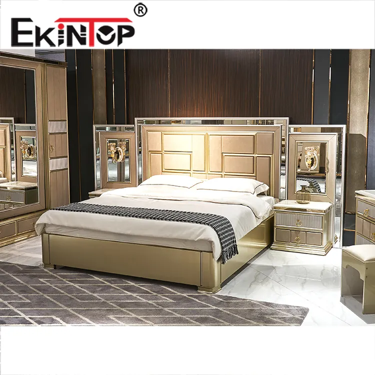 Ekintop-juegos de muebles de dormitorio de estilo europeo, tamaño completo, cama queen