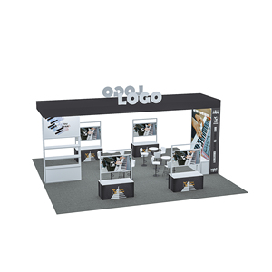 Cabina Modular de Diseño Personalizado 30 * 30ft/9x9M Hecho en China Cabina Estructurada de Aluminio Grande Cabinas Reutilizables para Ferias - Product Image 5