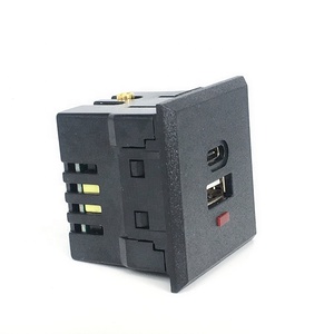 Toma de corriente con USB tipo C, enchufe de conexión a internet QC de carga rápida 2.5A 3.5A, conector tipo C para servidores PDU UPS - Product Image 2
