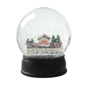 Sesuaikan dunia salju <span class=keywords><strong>motel</strong></span> Resin Natal dengan bangunan di dalam bola air dengan meniup salju - Product Image 1