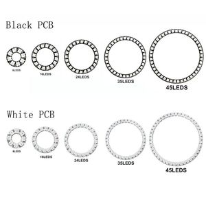 WS2812B <strong>LED</strong> Halo Angel Eyes Ring Addressable 5050 RGB 8/16/24/35/45LED DC5V <strong>IC</strong> Built-in <strong>LED</strong> Pixel <strong>Light</strong> for - Product Image 5