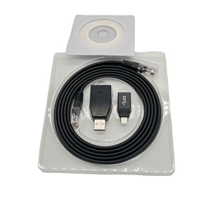 2合1 RS232 1.8m usb至rj45串行适配器，用于交换机路由器和服务器 - Product Image 1