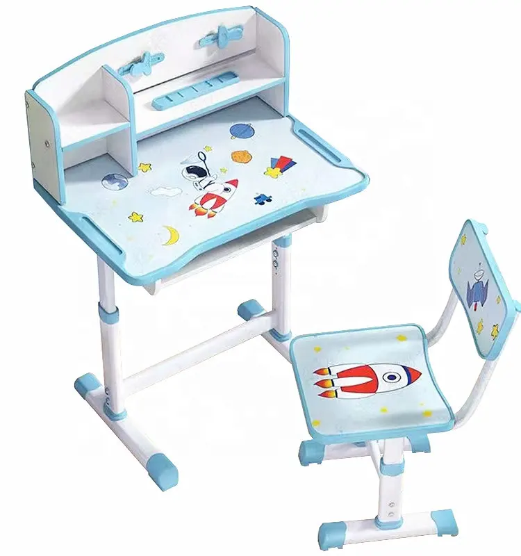 La fabbrica fornisce direttamente lo studio regolabile per bambini scrivania e sedia per bambini sedie e tavolo Set studio