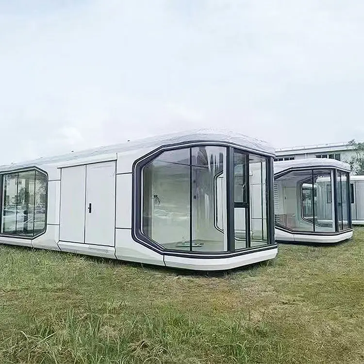 Personalize casa cápsula espacial pré-fabricada casa cápsula modular Eco Container casa cápsula para venda
