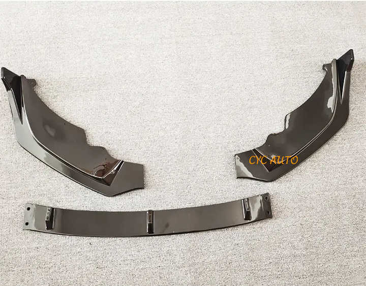 F44 Carbon Look Performance Front Lip ABS Gloss Black Splitter for BMW 2 Series F44 Gran Coupe 2018 2019 2020 2021 2022+
