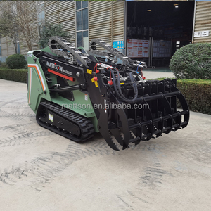 Minicargador de motor diésel con accesorios de horquilla de palé, brazo telescópico de carga nominal de 2,5 T, minicargador de pista a la venta - Product Image 4
