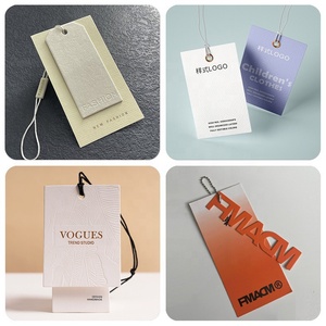 Etiquetas colgantes con logotipo impreso en ropa, de lujo personalizadas etiquetas colgantes, conjunto de etiquetas colgantes de papel con diseño de etiqueta de cuerda - Product Image 6