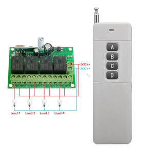 Telecomando Rf a lungo raggio 433Mhz relè pompa acqua interruttore di controllo remoto ricevitore Wireless a 4 canali in tempo reale - Product Image 4