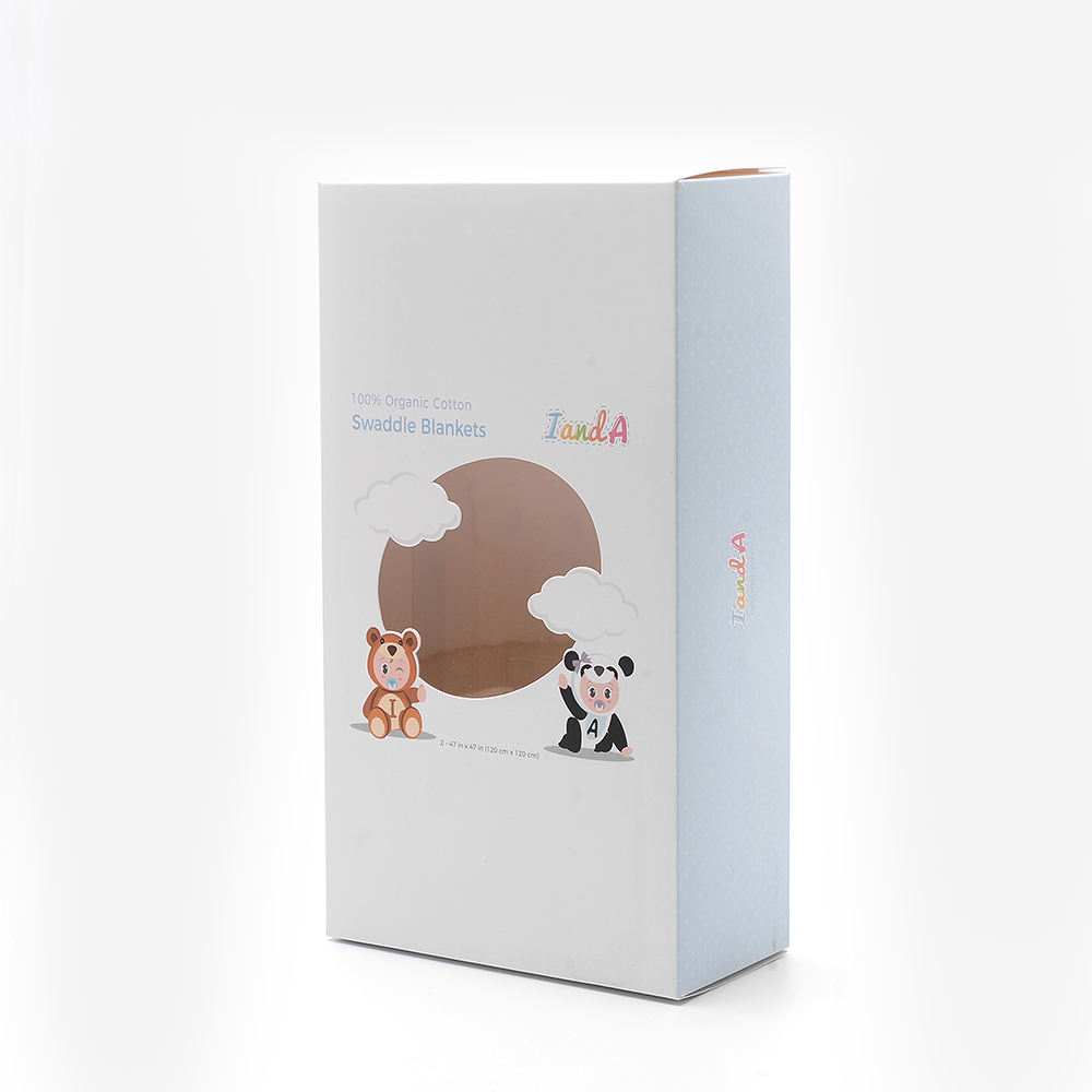 boîte de fenêtre de couverture d'emmaillotage de bébé de dessin animé