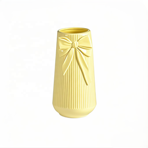 Green Ceramic Vase with a <strong>Bow</strong> Is Ideal for <strong>Creating</strong> Charming with Its Simple and Elegant Design Perfect for Any Occasion - Product Image 5