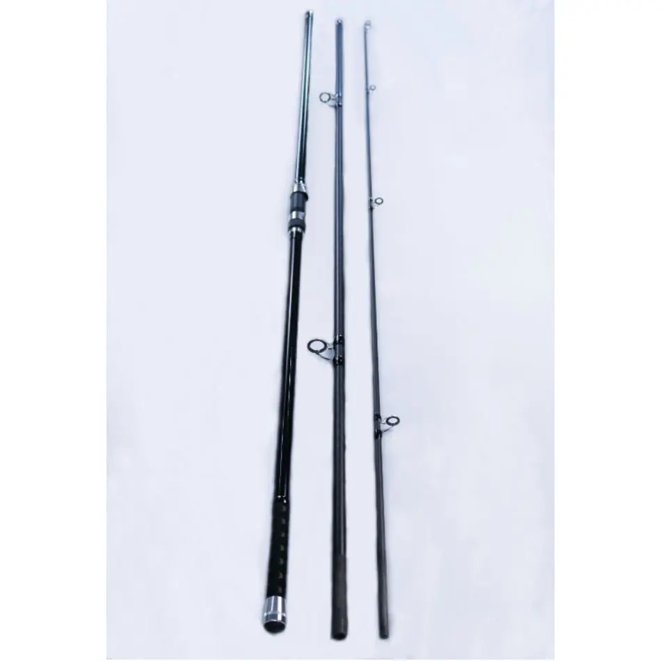 -A. Fibra De Carbono Mais Forte Leve, 3/ 4 Pcs 12ft O Assento Carretel Giratório Mais Durável Reel Stiff Material Surf Fishing Rod