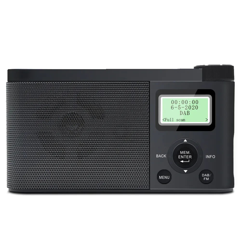 Stereo wireless BT 5.0 1200mAh DAB/DAB+FM Digital radio