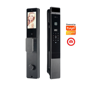 3D yüz ve parmak izi tanıma akıllı kapı kilidi Tuya App uzaktan kumanda dijital dokunmatik ekran tuş takımı kod anahtarı akıllı kapı kilidi - Product Image 1