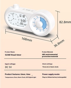 Nadel anzeige Time Manager und Countdown-Tisch uhr mit Timer - Product Image 5
