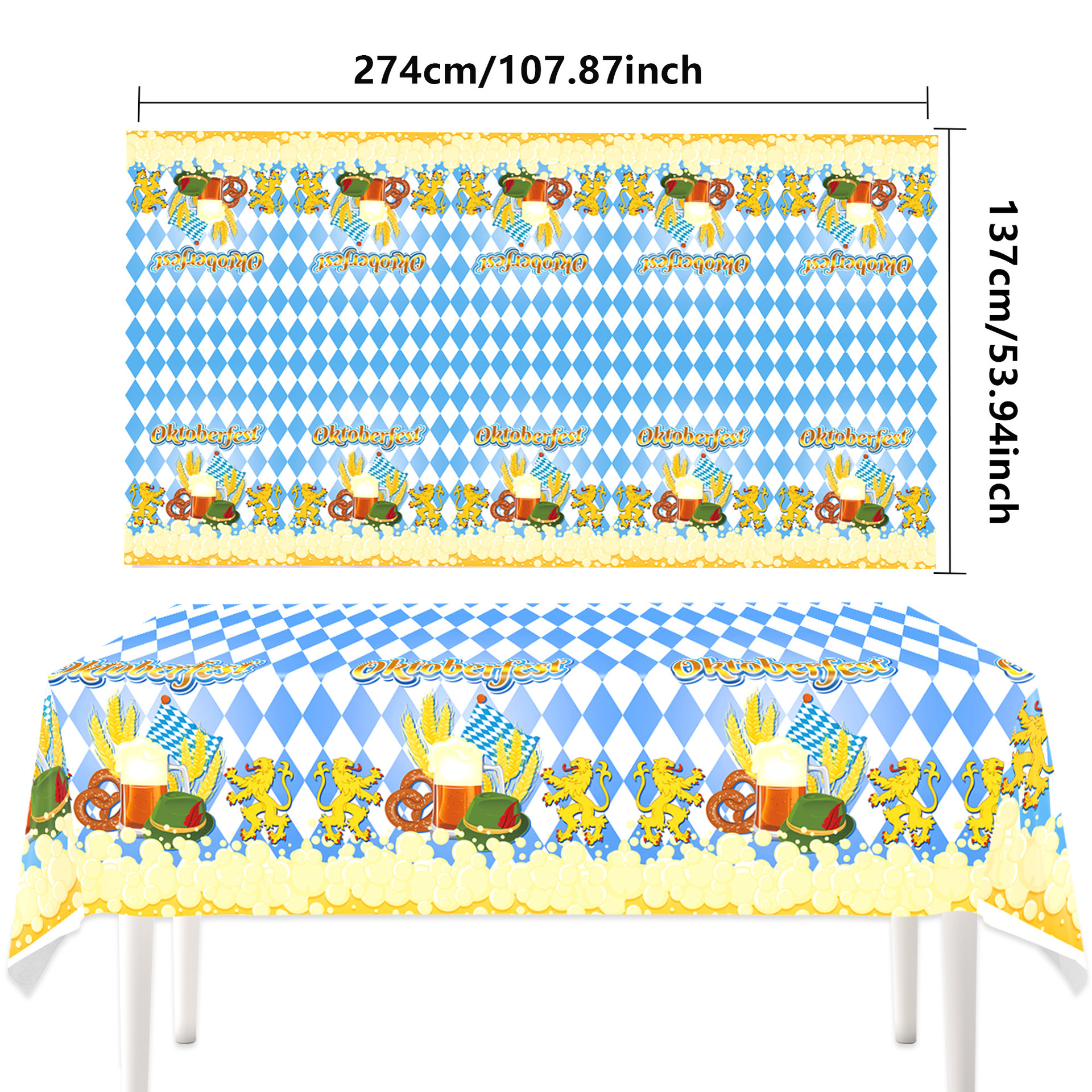 Nappe bleue-1pc (130*220cm)