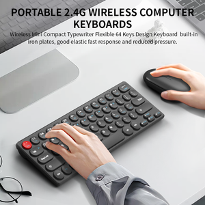 OEM personalizado Delgado Mini teclado para juegos de ordenador y ratón Combo ratón inalámbrico y teclado ergonómico teclado y ratón conjunto