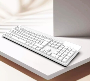 Juego combinado de teclado y ratón inalámbrico para juegos de 104 teclas con cable de ordenador negro inglés con puerto USB adecuado para oficina en casa - Product Image 5