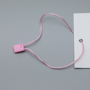 Hot Selling Fashion Garments Swing <strong>Tag</strong> <strong>String</strong> <strong>Plastic</strong> Security <strong>Tag</strong> Polyester Rope Fastener <strong>Loop</strong> Lock Pin for Garment <strong>Tag</strong>