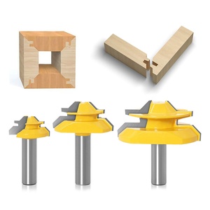 45 derece gömme zıvana ağaç İşleme araçları ile 1/2 1/4 kolu dik açı yönlendirici ahşap kesici freze kesicisi OEM/ODM desteklenen - Product Image 1