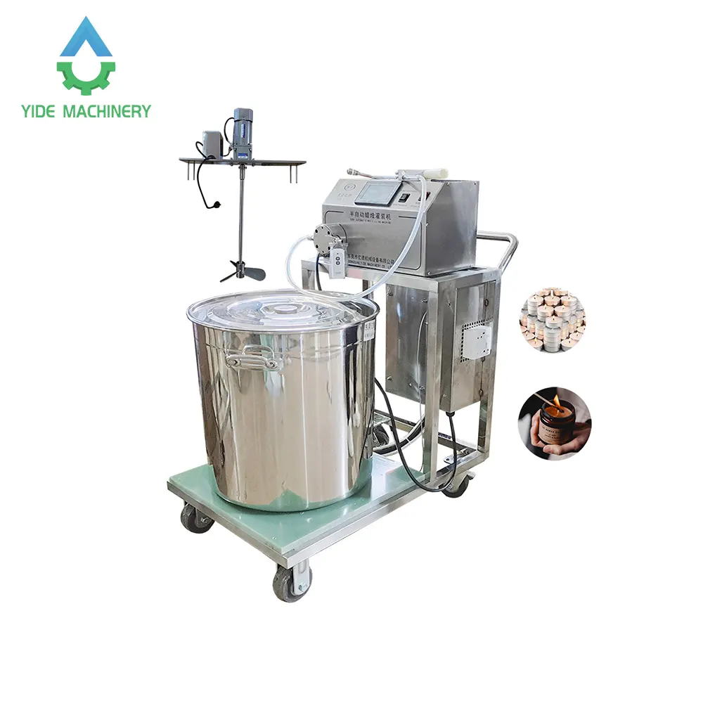 Wholesale Portable Soy/Paraffin/Palm/Bee/Gel Wax Melting Machine Small Tanks Filling for Perfume/Scent Candle Making Factory
